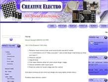 Tablet Screenshot of creativeelectro.com